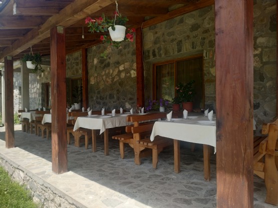 Culinary tourism with traditional dishes, Traditional dishes from Hotel Alpini Lepushe, Restaurant Bujtina, meat on skewers, Mishavina and maza, Blueberry drinks