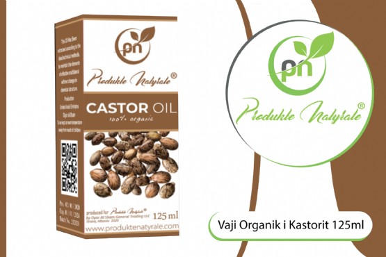 Vaj Organik I Kastorit Ricini 125ml, Castor Oli, Vaj I Kastorit Per Flok...